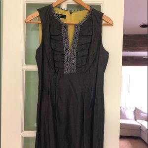 Nine West Dress in Grey in Linen and Rayon